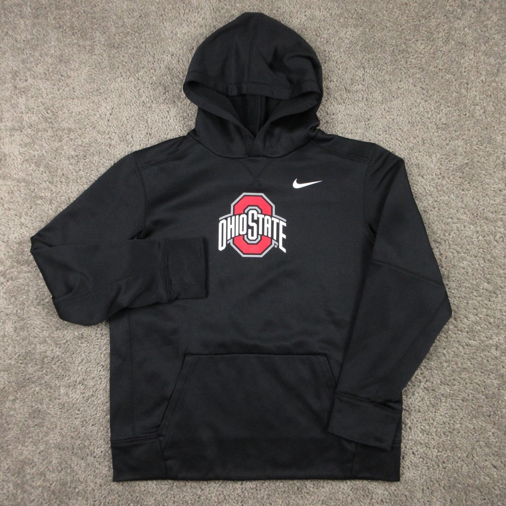 Ohio State Buckeyes Sweater Boys XL Black Hoodie Sweatshirt Nike Drifit Football